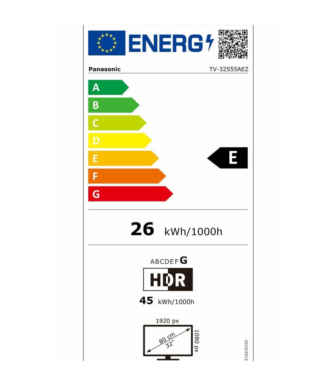 Panasonic Smart Τηλεόραση 32" Full HD LED TV-32S55AEZ HDR (2024)