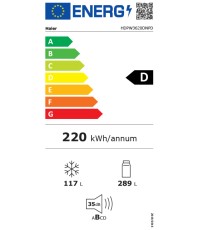Haier Ψυγειοκαταψύκτης 406lt Total NoFrost Υ205xΠ59.5xΒ66.7εκ. Inox HDPW3620DNPD Haier Ψυγειοκαταψύκτης 406lt Total NoFrost Υ205xΠ59.5xΒ66.7εκ. Inox HDPW3620DNPD