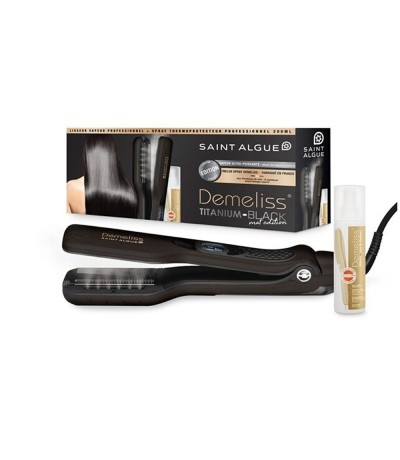 Demeliss Titanium 3993 Πρέσα Μαλλιών με Ατμό και Κεραμικές Πλάκες 250W Black