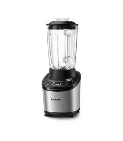 Philips Μπλέντερ για Smoothies με Γυάλινη Κανάτα 2lt 1500W Inox HR3760/00