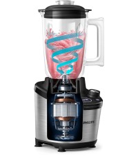 Philips Μπλέντερ για Smoothies με Γυάλινη Κανάτα 2lt 1500W Inox HR3760/00
