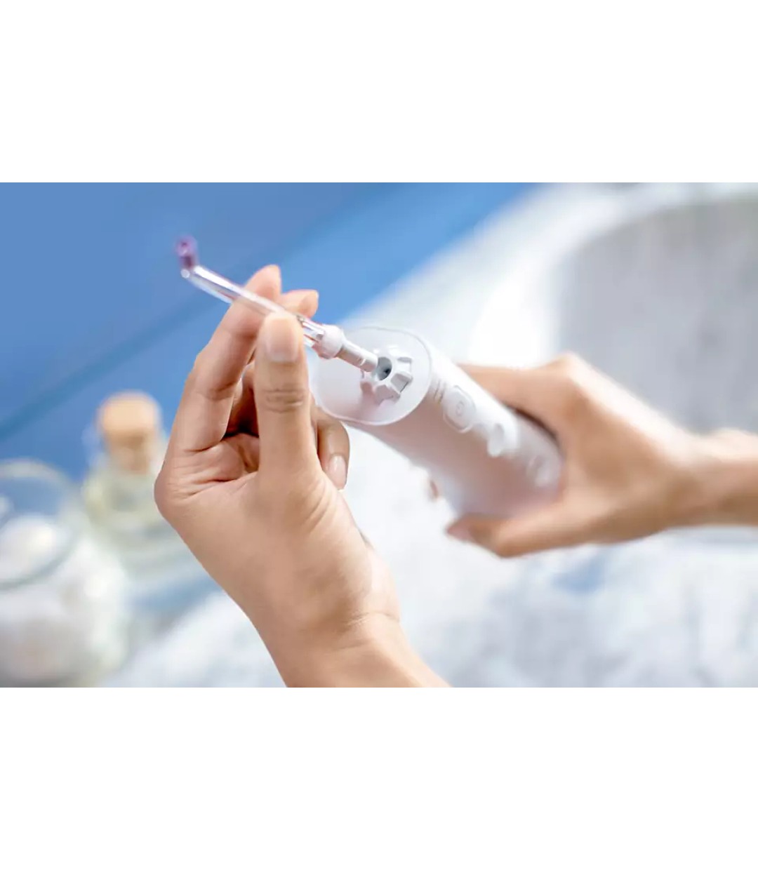 Philips Water Flosser με Θήκη Ταξιδίου HX3826/31 Λευκό