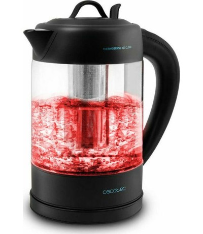 Cecotec ThermoSense 390 Clear Βραστήρας 1.7lt 2200W Μαύρος