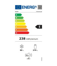 Bosch Ψυγειοκαταψύκτης 368lt Total NoFrost Υ203xΠ60xΒ66εκ. Γκρι KGN39VIEB