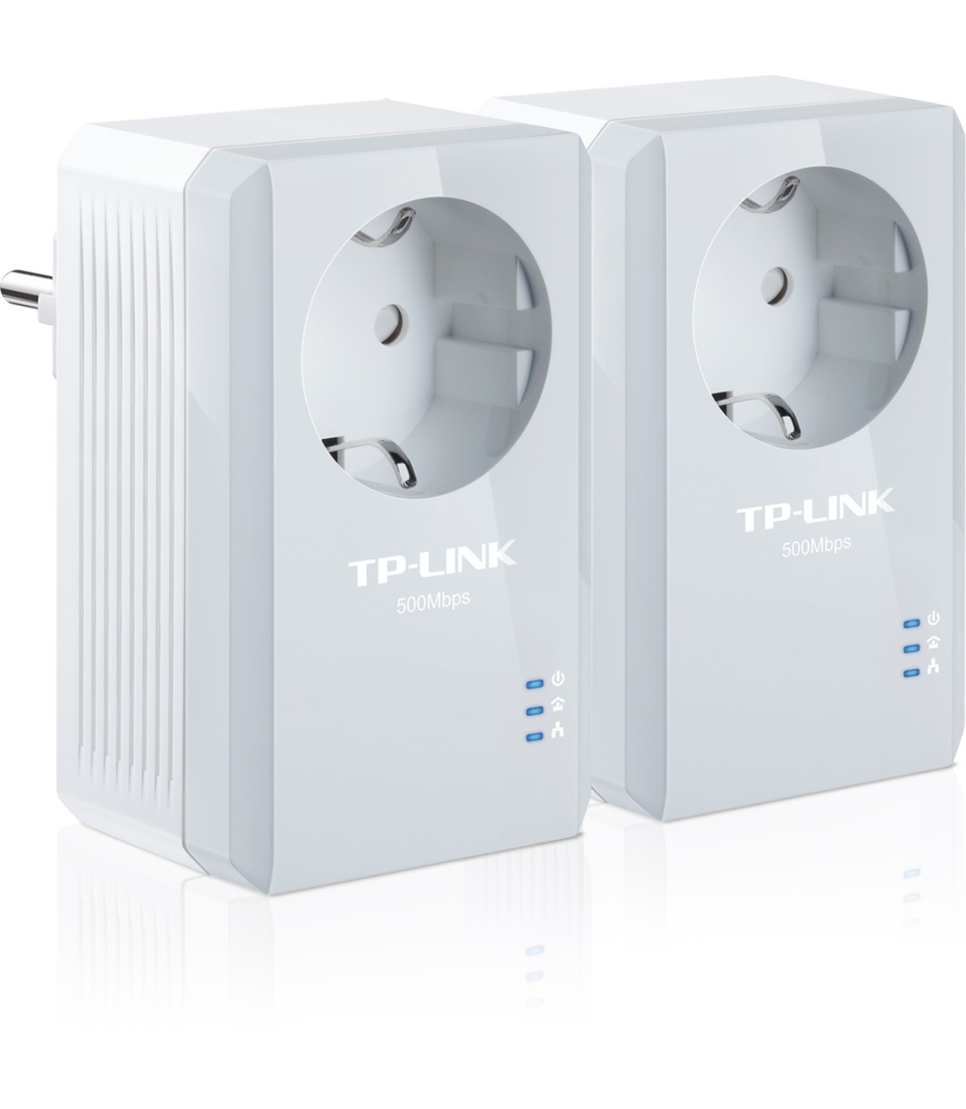 TP-LINK TL-PA4010PKIT v2.3 Powerline Διπλό για Ενσύρματη Σύνδεση με Passthrough Πρίζα και Θύρα Ethernet