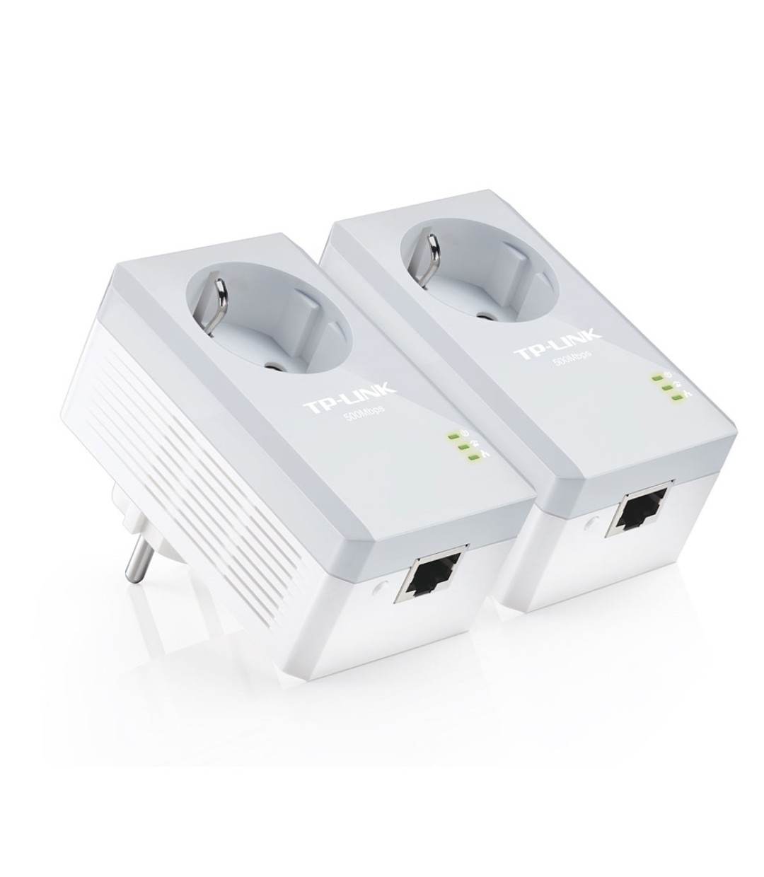 TP-LINK TL-PA4010PKIT v2.3 Powerline Διπλό για Ενσύρματη Σύνδεση με Passthrough Πρίζα και Θύρα Ethernet