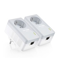 TP-LINK TL-PA4010PKIT v2.3 Powerline Διπλό για Ενσύρματη Σύνδεση με Passthrough Πρίζα και Θύρα Ethernet