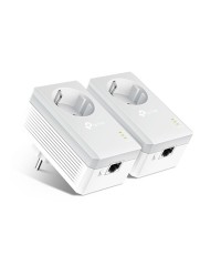 TP-LINK TL-PA4010PKIT v2.3 Powerline Διπλό για Ενσύρματη Σύνδεση με Passthrough Πρίζα και Θύρα Ethernet
