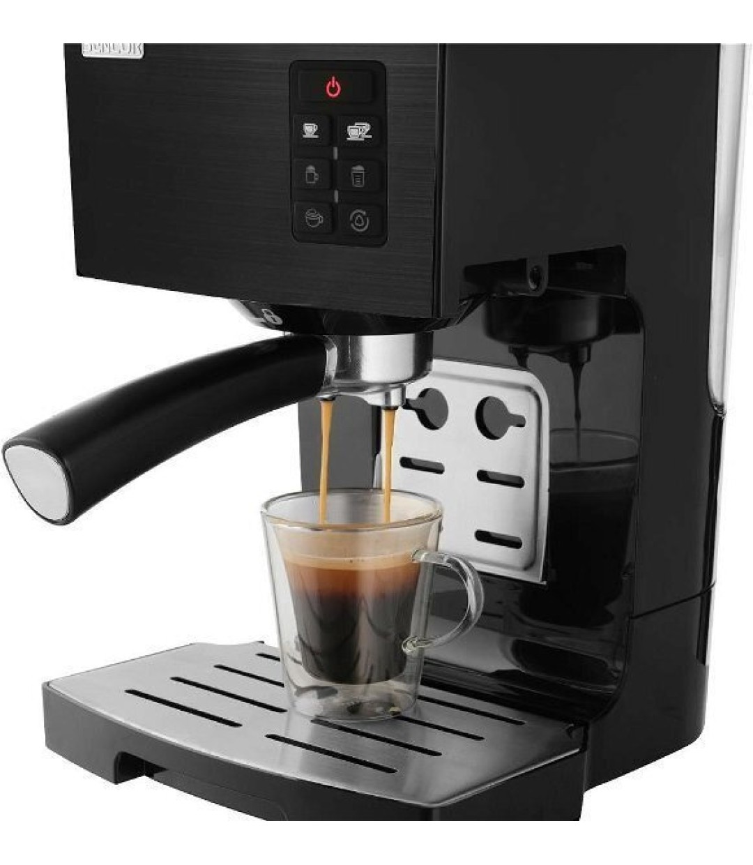 Sencor Μηχανή Espresso 1450W Πίεσης 20bar για Cappuccino Μαύρη SES 4050SS-EUE3