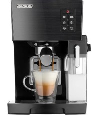 Sencor Μηχανή Espresso 1450W Πίεσης 20bar για Cappuccino Μαύρη SES 4050SS-EUE3