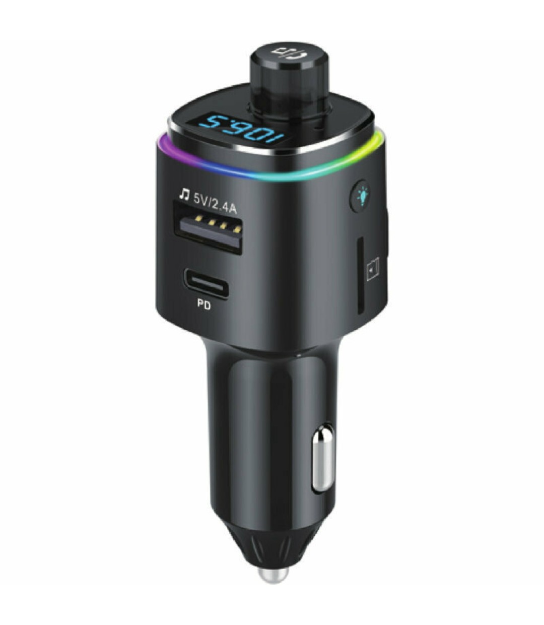 Osio FM Transmitter Αυτοκινήτου με Bluetooth / MicroSD / Type-C / USB