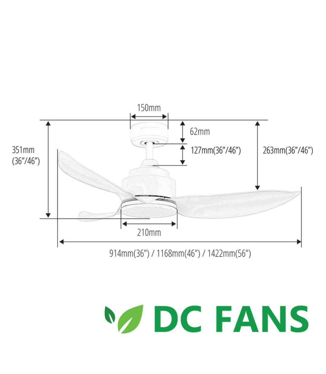 Ανεμιστήρας Οροφής DC με Τηλεχειριστήριο και LED φως Telemax Levantes 30-4635 LIGHT WOOD