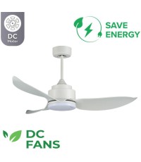 Ανεμιστήρας Οροφής Dc Τηλεχειριστήριο Led Telemax Levantes 46-yj356 White 30-4638