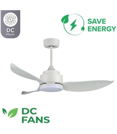 Ανεμιστήρας Οροφής Dc Τηλεχειριστήριο Led Telemax Levantes 46-yj356 White 30-4638