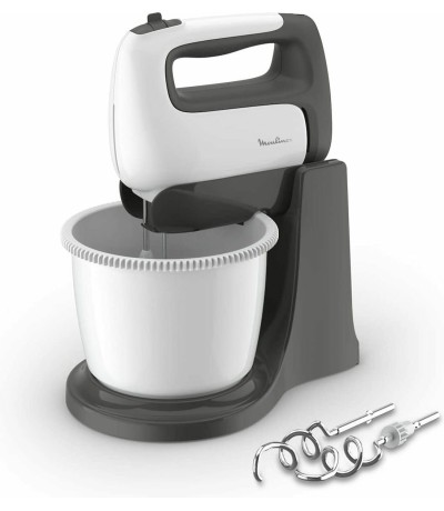 Moulinex HM4641 Μίξερ με Πλαστικό Κάδο 2.5lt Λευκό 500W