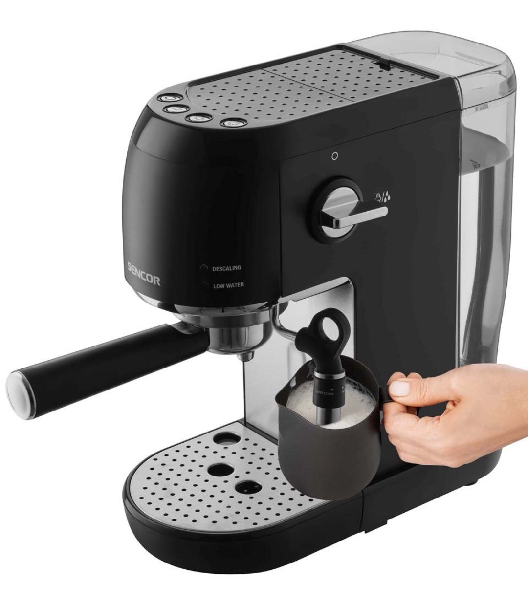 Sencor Μηχανή Espresso 1400W Πίεσης 20bar Μαύρη SES 4700BK