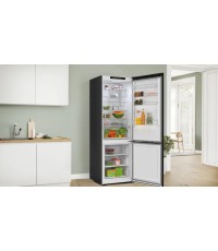 Bosch Ψυγειοκαταψύκτης 440lt Total NoFrost Υ203xΠ70xΒ66.7εκ. Μαύρος KGN492XCF