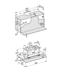 Miele DAS 4940 D EDST 230/50 Συρόμενος Απορροφητήρας 86.1cm Inox