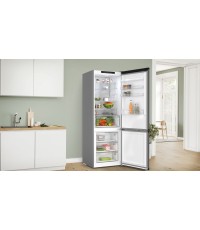 Bosch Ψυγειοκαταψύκτης 440lt Total NoFrost Υ203xΠ70xΒ66.7εκ. Γκρι KGN49OCAF