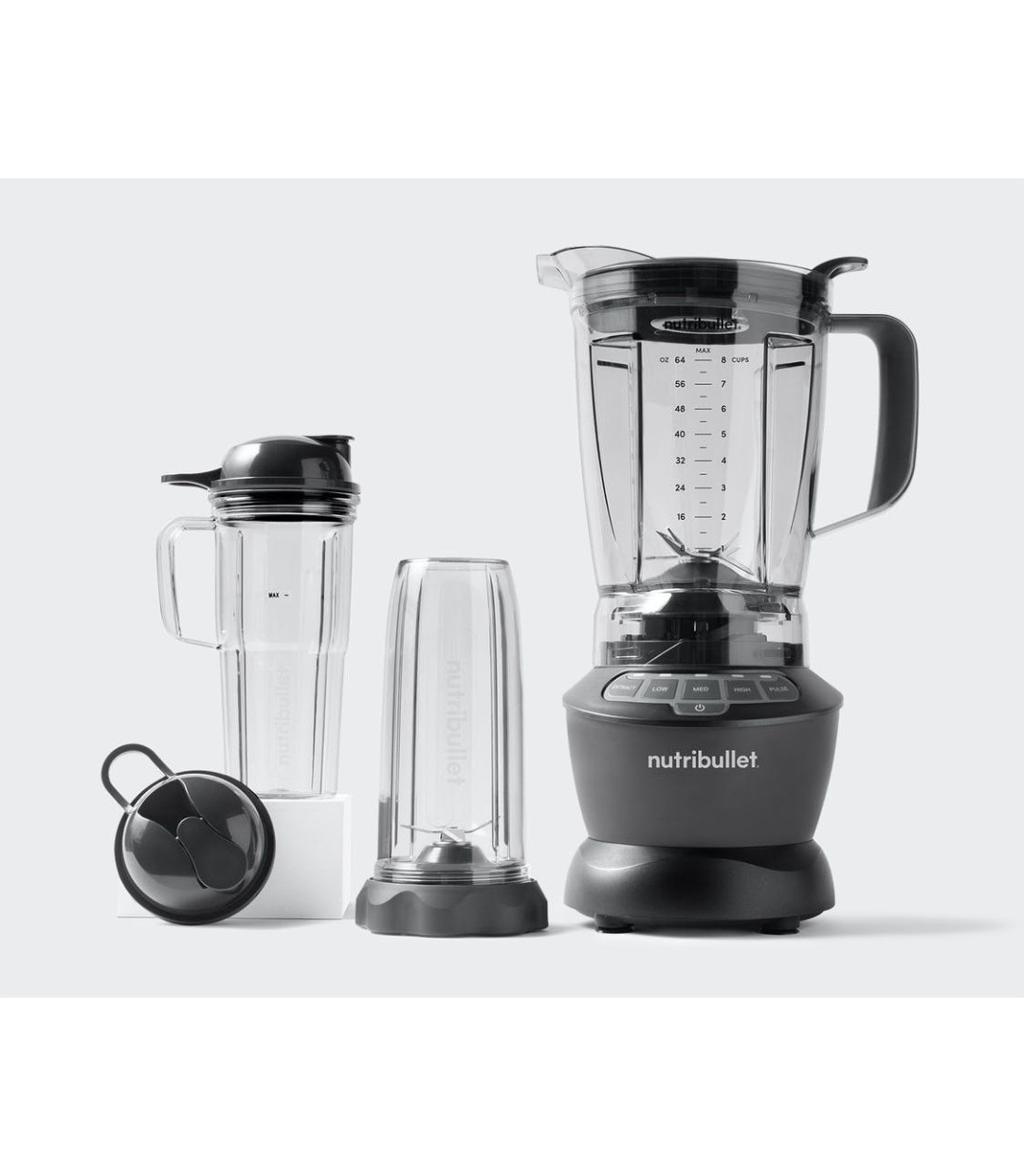 NutriBullet Μπλέντερ για Smoothies 1.8lt 1200W Μαύρο NBF500DG