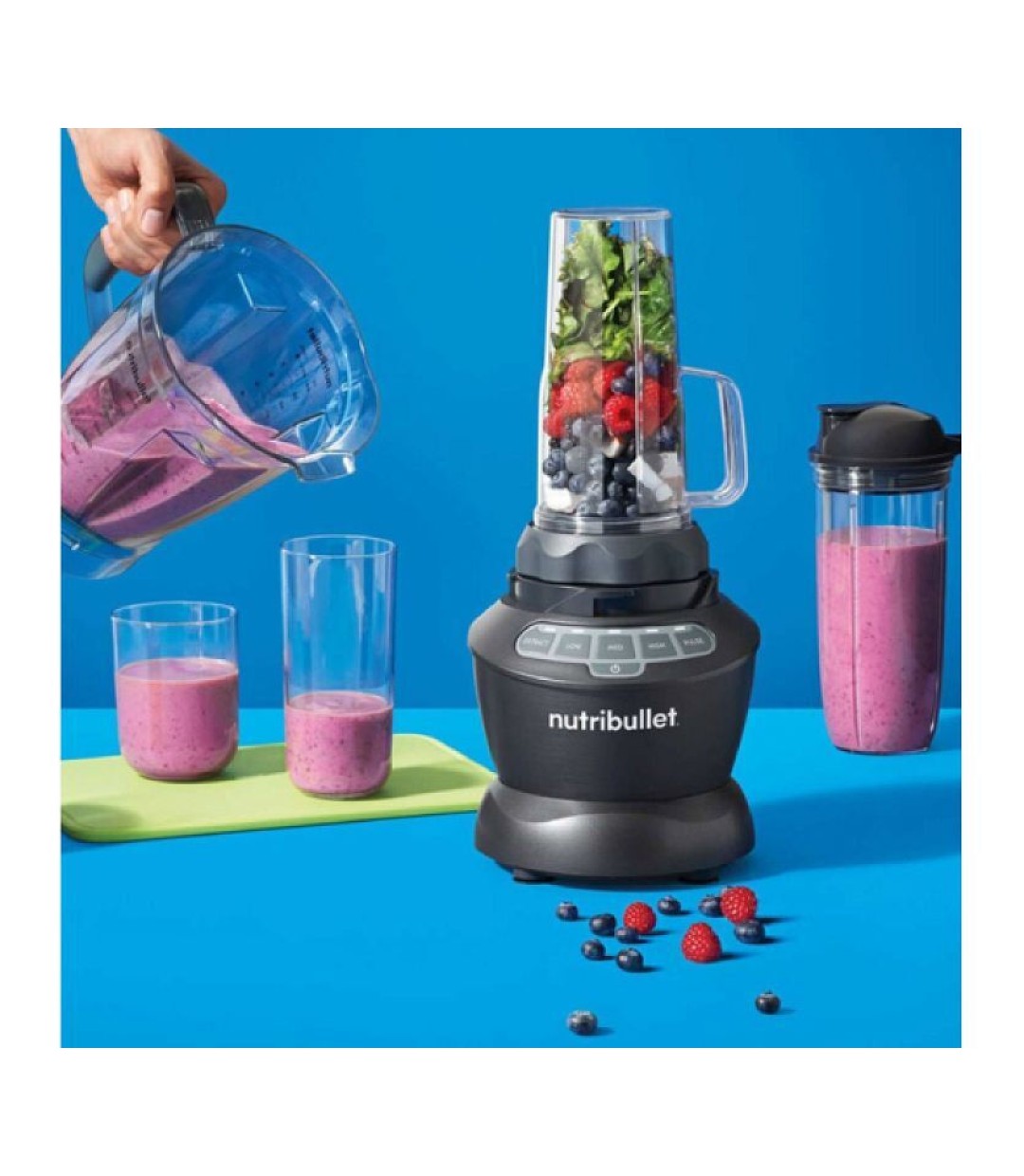 NutriBullet Μπλέντερ για Smoothies 1.8lt 1200W Μαύρο NBF500DG