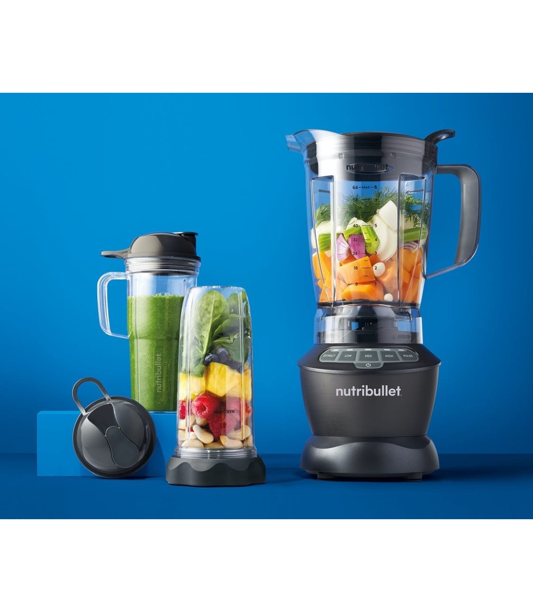 NutriBullet Μπλέντερ για Smoothies 1.8lt 1200W Μαύρο NBF500DG