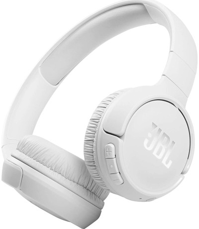 JBL Tune 510BT Ασύρματα / Ενσύρματα On Ear Ακουστικά με 40 ώρες Λειτουργίας και Quick Charge Λευκά JBLT510BTWHT