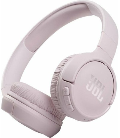 JBL Tune 510BT Ασύρματα / Ενσύρματα On Ear Ακουστικά με 40 ώρες Λειτουργίας και Quick Charge Ροζ JBLT510BTROSEU