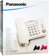 Panasonic KX-TS520EX2 Ενσύρματο Τηλέφωνο Γραφείου Λευκό