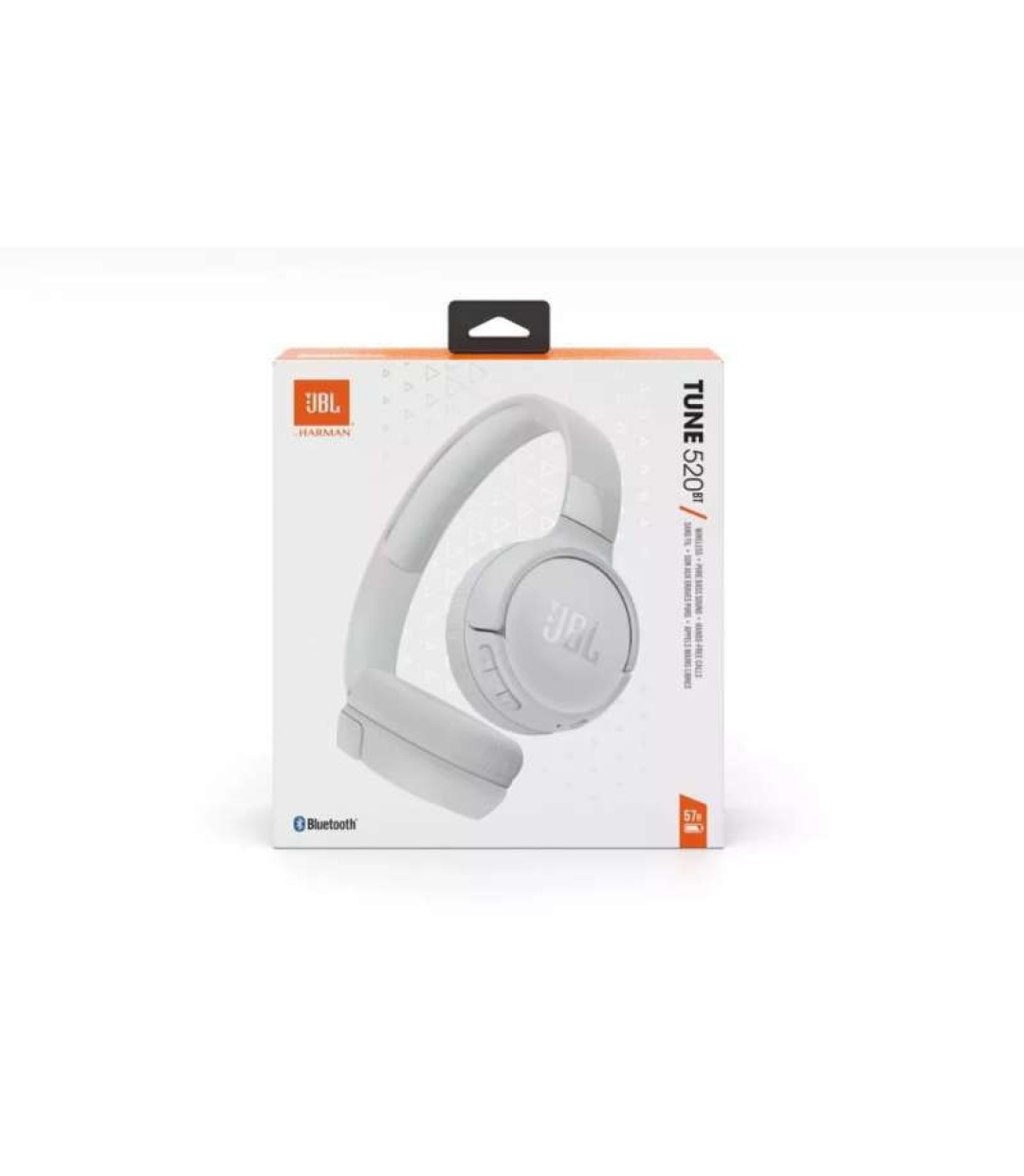 JBL Tune 520BT Ασύρματα / Ενσύρματα On Ear Ακουστικά με 57 ώρες Λειτουργίας και Quick Charge Λευκά 