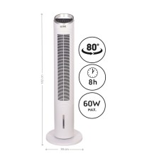 First Austria Ανεμιστήρας Πύργος 60W με Τηλεχειριστήριο FA-5560-4