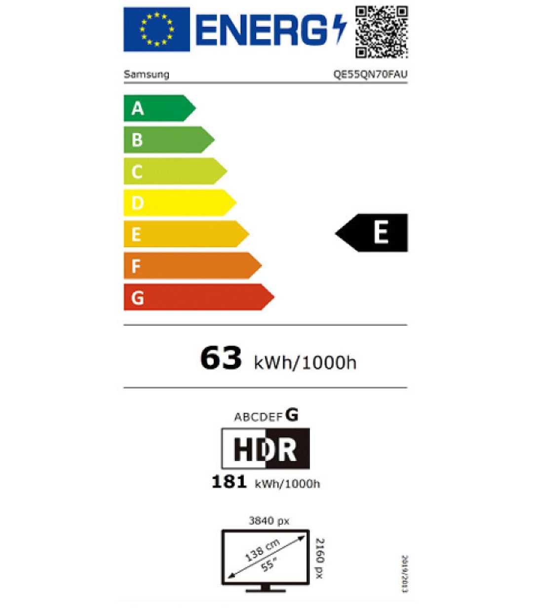 Samsung Smart Τηλεόραση 55" 4K UHD Neo QLED QN70F HDR (2025) QE55QN70FAUXXH