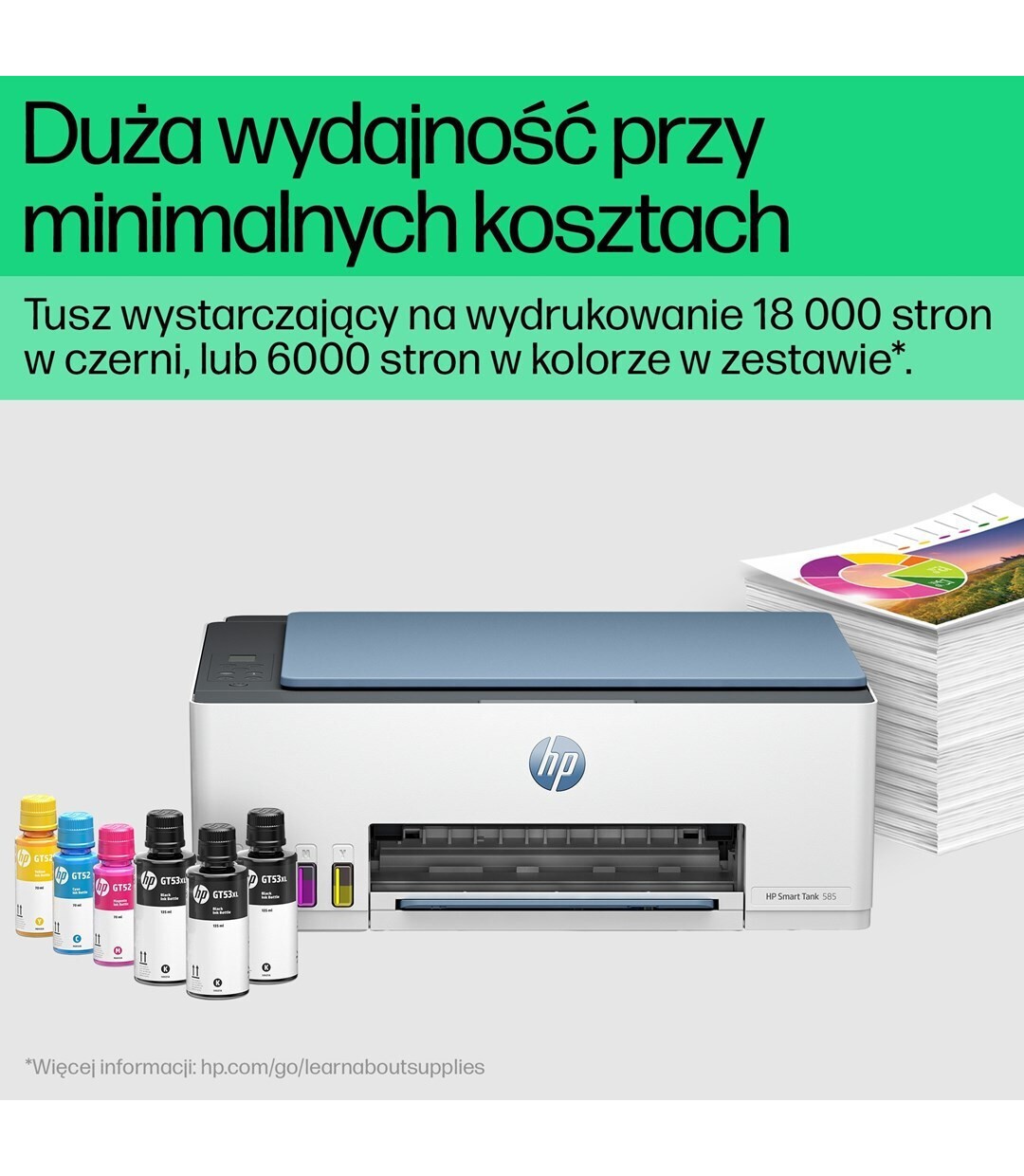 HP Smart Tank 585 Έγχρωμο Πολυμηχάνημα Inkjet με WiFi και Mobile Print