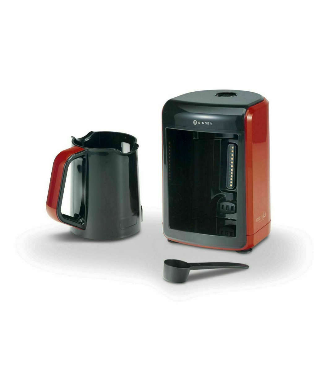 Singer Meraki Charisma Μηχανή Ελληνικού 535W με Χωρητικότητα 300ml Κόκκινο – Μαύρο