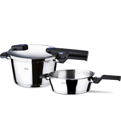 Fissler 60070011000 Set Quattro Vitaquick 8L+4L με 1 Καπάκι 