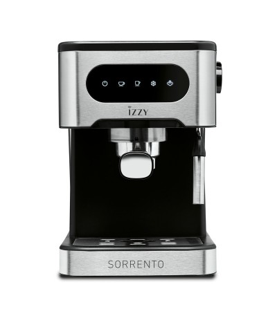 Izzy Αυτόματη Μηχανή Espresso Sorrento IZ-6014 20 bar Cold Brew Αυτόματη Μηχανή Espresso 1000W Πίεσης 20bar Ασημί