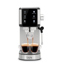 Izzy Μηχανή Espresso 1450W Πίεσης 20bar Ασημί IZ-6024