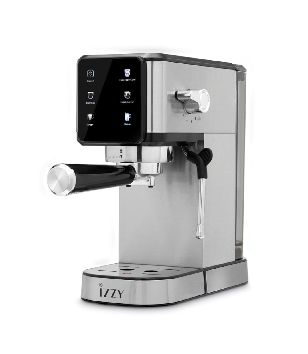 Izzy Μηχανή Espresso 1450W Πίεσης 20bar Ασημί IZ-6024