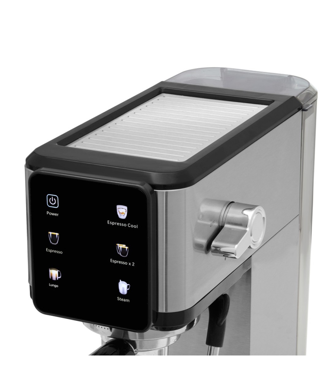 Izzy Μηχανή Espresso 1450W Πίεσης 20bar Ασημί IZ-6024