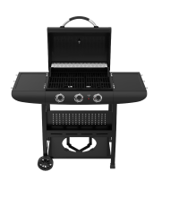 Bormann BBQ6030 Φορητή Ψησταριά Υγραερίου με 3 Εστίες 3kW Επιφάνειας 60x42cm BBQ6030