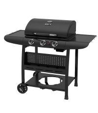 Bormann BBQ6030 Φορητή Ψησταριά Υγραερίου με 3 Εστίες 3kW Επιφάνειας 60x42cm BBQ6030