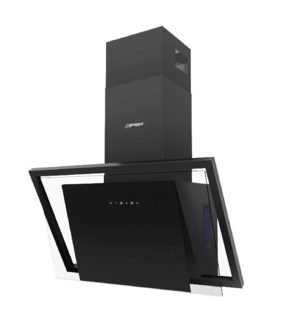 Gruppe Unico Απορροφητήρας Καμινάδα 90cm Μαύρος Κωδικός: S-6079-C58-M13-900 