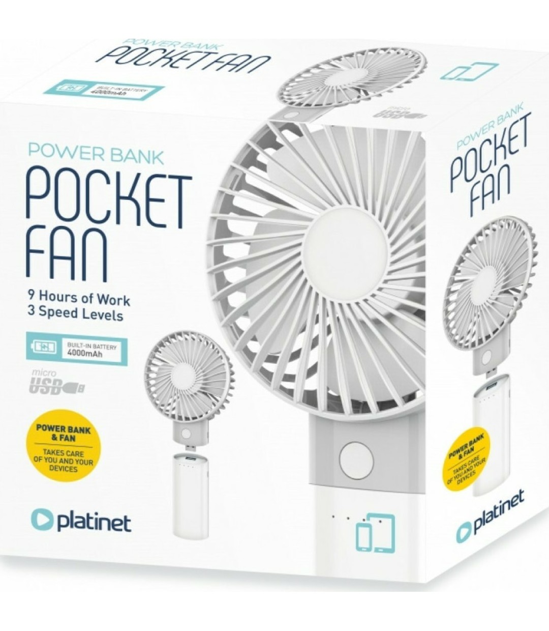 ΑΝΕΜ. PLATINET PRDF 6107 FAN+POWERBANK