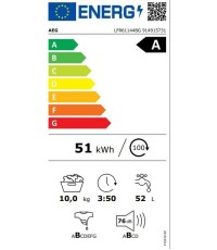 AEG Πλυντήριο Ρούχων 10kg 1400 Στροφών LFR61144BG