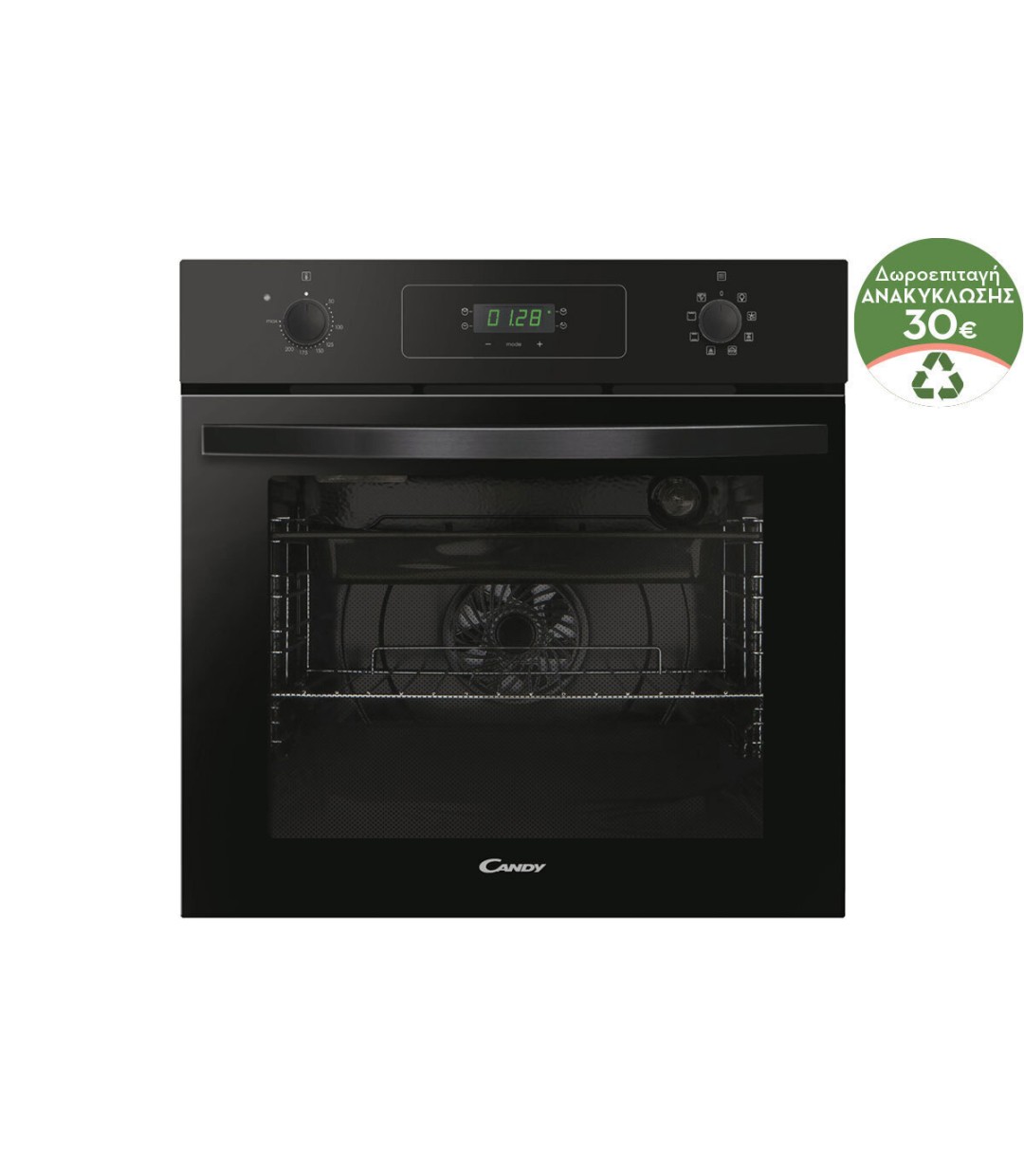 Candy Φούρνος άνω Πάγκου 65lt Π59.5εκ. Μαύρος FIDCP N 615 L 33704370