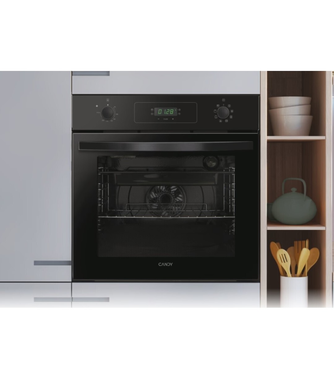Candy Φούρνος άνω Πάγκου 65lt Π59.5εκ. Μαύρος FIDCP N 615 L 33704370