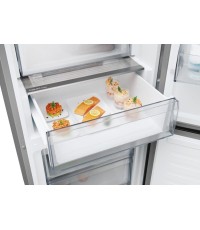 Candy Ψυγειοκαταψύκτης 341lt Total NoFrost Υ185xΠ59.5xΒ65.8εκ. Inox CNCQ4T618EX