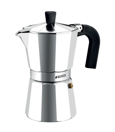 Monix M620003 Μπρίκι Espresso 3cups Inox Ασημί