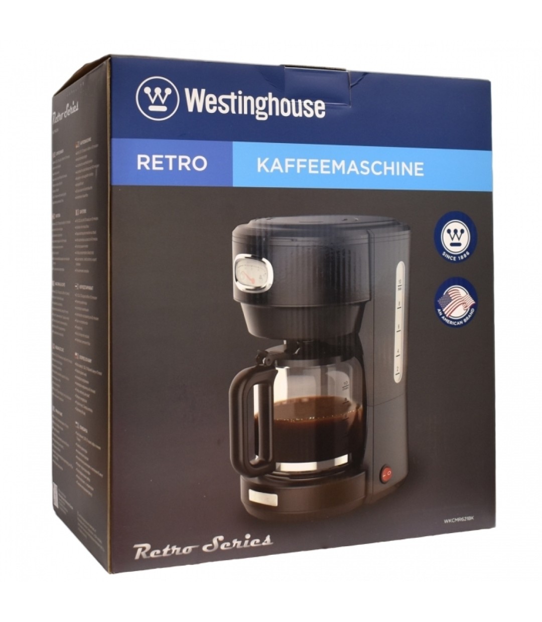 Westinghouse Retro Series Καφετιέρα Φίλτρου 1000W Black