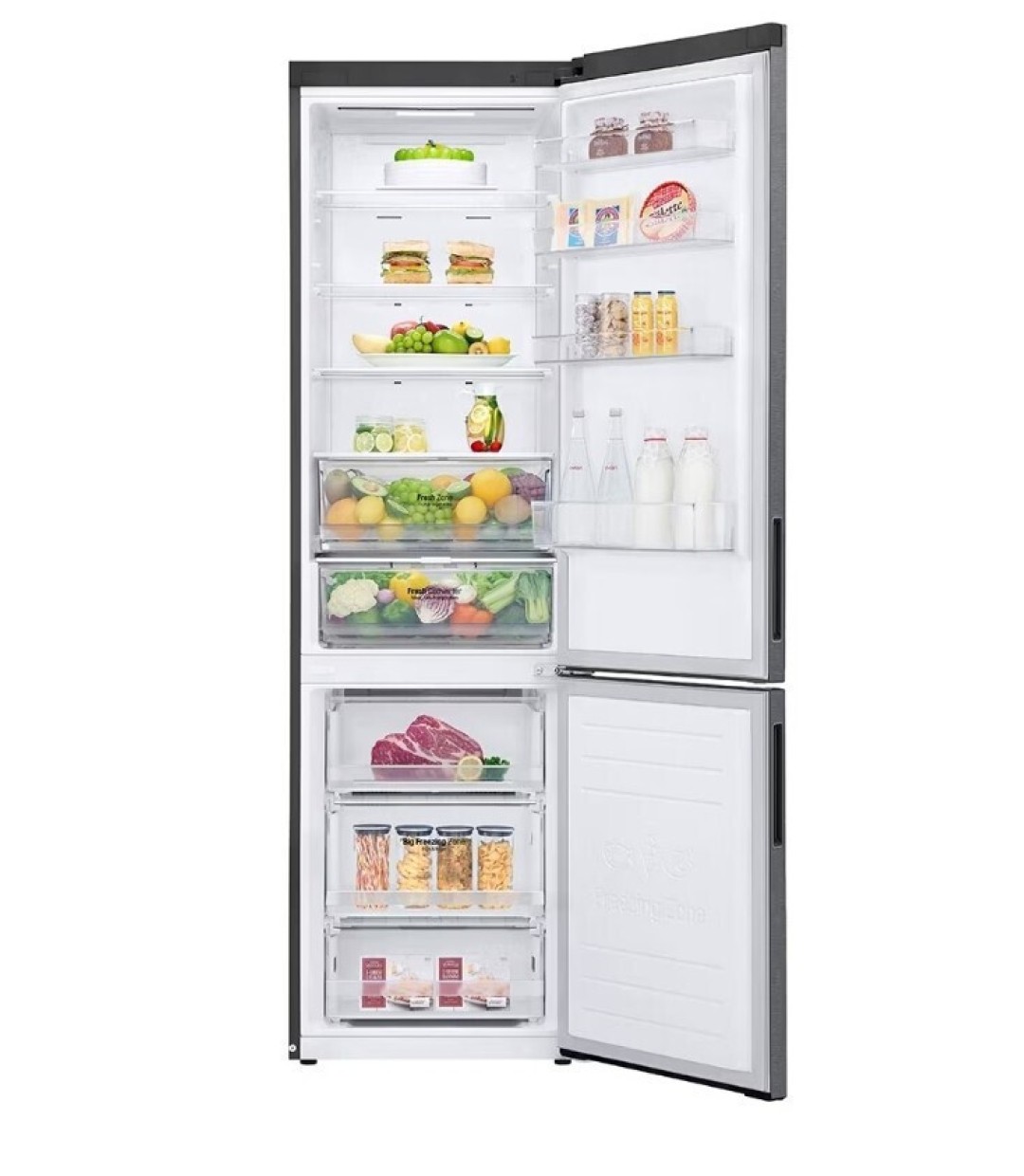 LG Ψυγειοκαταψύκτης GBP 62DSXCC1 384lt Total NoFrost Υ203xΠ59.5xΒ67.5εκ. Γκρι